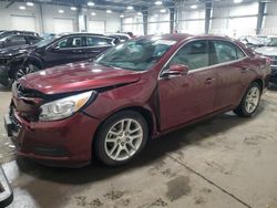 Salvage cars for sale at Ham Lake, MN auction: 2015 Chevrolet Malibu 1LT