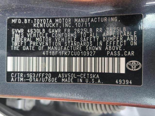 2012 Toyota Camry Base