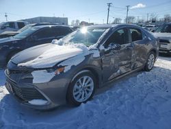 Salvage cars for sale at Chicago Heights, IL auction: 2024 Toyota Camry LE