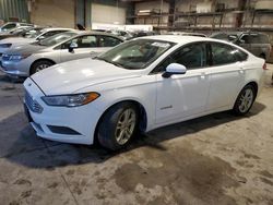 Salvage cars for sale at Eldridge, IA auction: 2018 Ford Fusion S Hybrid