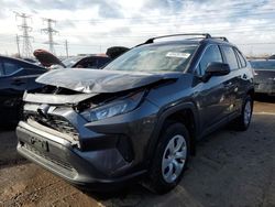 Salvage cars for sale at Elgin, IL auction: 2019 Toyota Rav4 LE