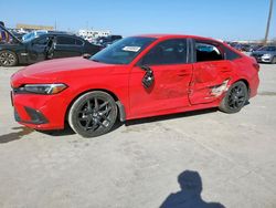 Salvage cars for sale at Grand Prairie, TX auction: 2022 Honda Civic Sport