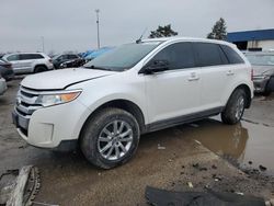 Salvage cars for sale at Woodhaven, MI auction: 2014 Ford Edge Limited