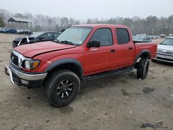 Salvage cars for sale from Copart Charles City, VA: 2003 Toyota Tacoma Double Cab Prerunner