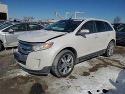 Salvage cars for sale at Kansas City, KS auction: 2013 Ford Edge Limited