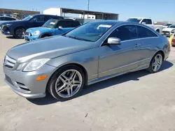 Salvage cars for sale at Grand Prairie, TX auction: 2013 Mercedes-Benz E 550