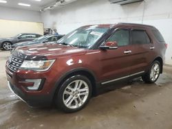 Salvage cars for sale at Davison, MI auction: 2016 Ford Explorer Limited