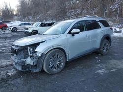 Salvage cars for sale at Marlboro, NY auction: 2023 Nissan Pathfinder SL