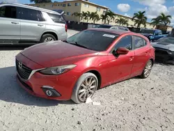 Mazda salvage cars for sale: 2015 Mazda 3 Grand Touring