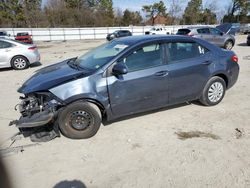 Salvage cars for sale at Hampton, VA auction: 2017 Toyota Corolla L