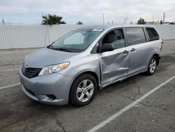 Salvage cars for sale at Van Nuys, CA auction: 2013 Toyota Sienna