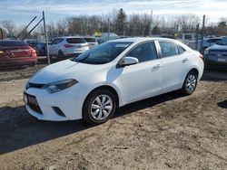 Salvage cars for sale from Copart Chalfont, PA: 2015 Toyota Corolla L