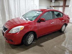 Salvage cars for sale at Leroy, NY auction: 2014 Nissan Versa S