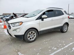 Salvage cars for sale at Grand Prairie, TX auction: 2019 Ford Ecosport SE