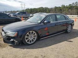 Salvage cars for sale at Greenwell Springs, LA auction: 2013 Audi A8 L Quattro