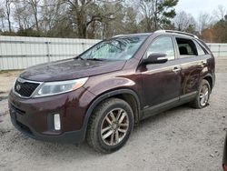 Salvage cars for sale at Greenwell Springs, LA auction: 2015 KIA Sorento LX