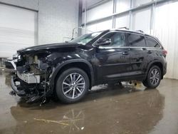 Salvage cars for sale at Ham Lake, MN auction: 2017 Toyota Highlander SE