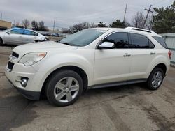 Salvage cars for sale at Moraine, OH auction: 2015 Chevrolet Equinox LTZ