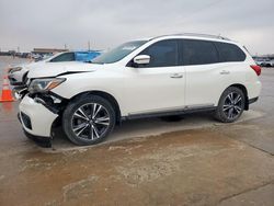 Salvage cars for sale at Grand Prairie, TX auction: 2018 Nissan Pathfinder S