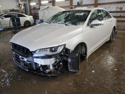 Salvage cars for sale at Pekin, IL auction: 2017 Lincoln MKZ Select