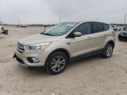 Salvage cars for sale from Copart New Braunfels, TX: 2017 Ford Escape SE