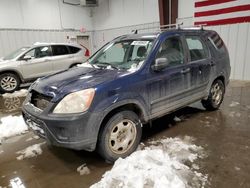 Salvage cars for sale at Windham, ME auction: 2005 Honda CR-V LX