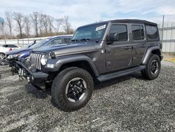 Salvage cars for sale at Spartanburg, SC auction: 2018 Jeep Wrangler Unlimited Sahara