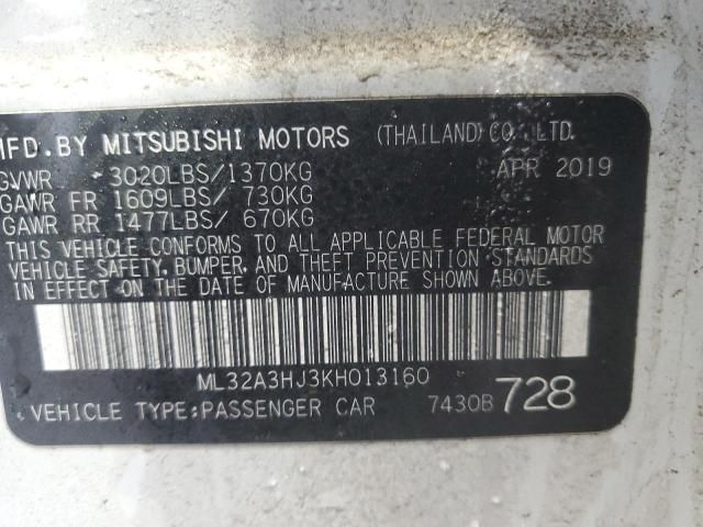 2019 Mitsubishi Mirage ES