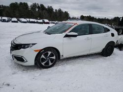 Salvage cars for sale at Mendon, MA auction: 2019 Honda Civic LX