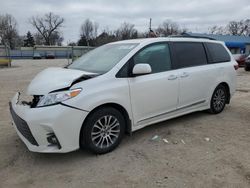 Salvage cars for sale at Wichita, KS auction: 2018 Toyota Sienna XLE