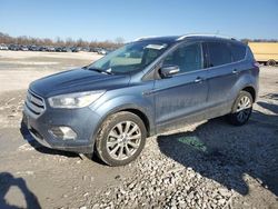 Salvage cars for sale at Cahokia Heights, IL auction: 2018 Ford Escape Titanium