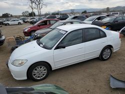 2004 Honda Civic LX en venta en San Martin, CA