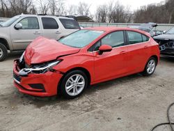 Salvage cars for sale at Ellwood City, PA auction: 2017 Chevrolet Cruze LT