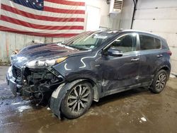 Salvage cars for sale at Lyman, ME auction: 2017 KIA Sportage EX