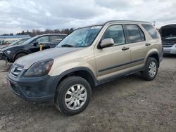 Salvage cars for sale at Pennsburg, PA auction: 2006 Honda CR-V EX