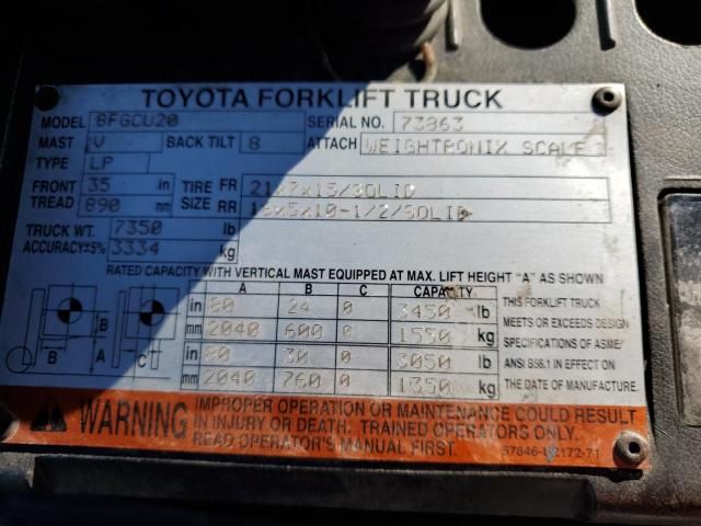 2016 Toyota Forklift