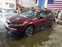 Salvage cars for sale at Helena, MT auction: 2015 Honda Civic EX