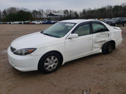 Salvage cars for sale at Charles City, VA auction: 2004 Toyota Camry LE