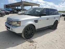 Land Rover salvage cars for sale: 2008 Land Rover Range Rover Sport Supercharged