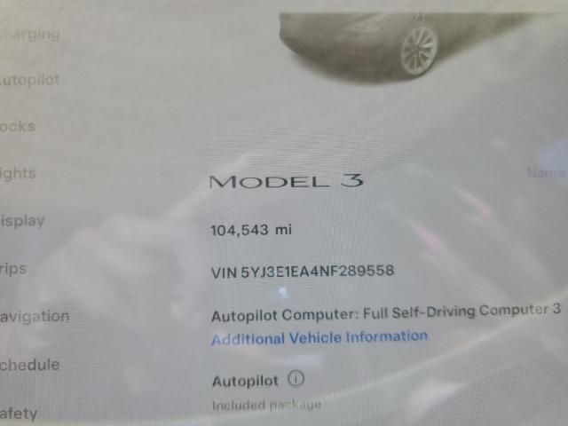 2022 Tesla Model 3