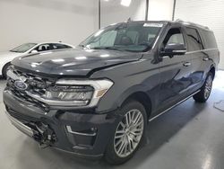 Salvage cars for sale at Assonet, MA auction: 2023 Ford Expedition Max Limited