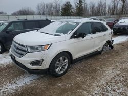 Salvage cars for sale at Davison, MI auction: 2018 Ford Edge SEL