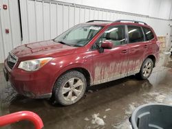 Salvage cars for sale at Windham, ME auction: 2015 Subaru Forester 2.5I Premium