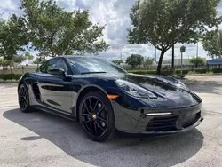 Salvage cars for sale at Opa Locka, FL auction: 2024 Porsche Cayman Base