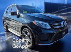 Salvage cars for sale at North Billerica, MA auction: 2016 Mercedes-Benz GLE 400 4matic