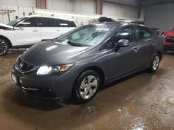 Salvage cars for sale at Elgin, IL auction: 2013 Honda Civic LX