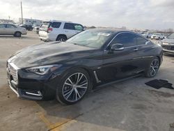 Salvage cars for sale at Grand Prairie, TX auction: 2018 Infiniti Q60 Luxe 300