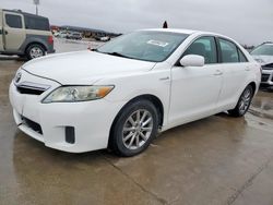 Salvage cars for sale at Grand Prairie, TX auction: 2010 Toyota Camry Hybrid