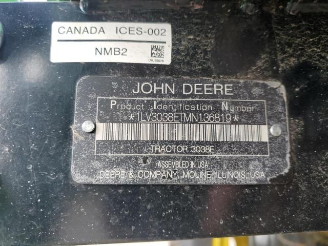 2022 John Deere 3038E