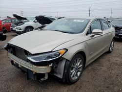 Salvage cars for sale at Elgin, IL auction: 2017 Ford Fusion SE Phev